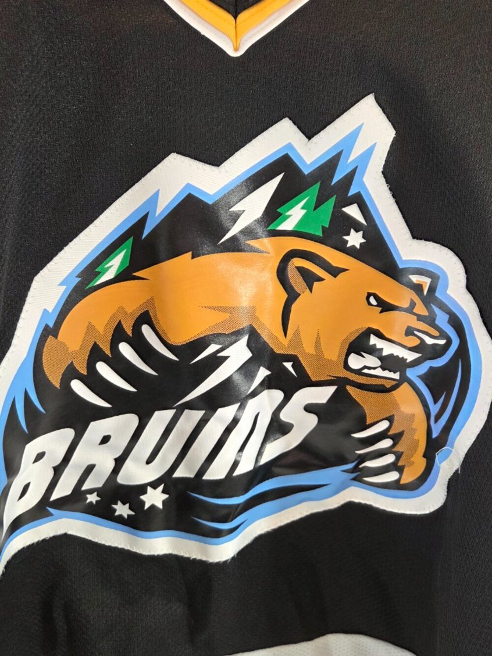 Vintage Alpha Sportswear Hockey Jersey Bruins #11 Beer League Size XXL Black - Picture 3 of 9